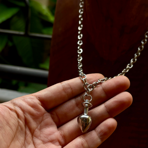 Butt Plug Pendant and Chain Set