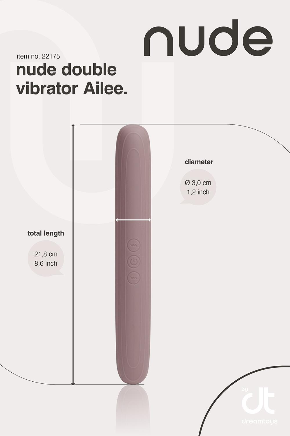 Nude Ailee Dual Ended Vibrator