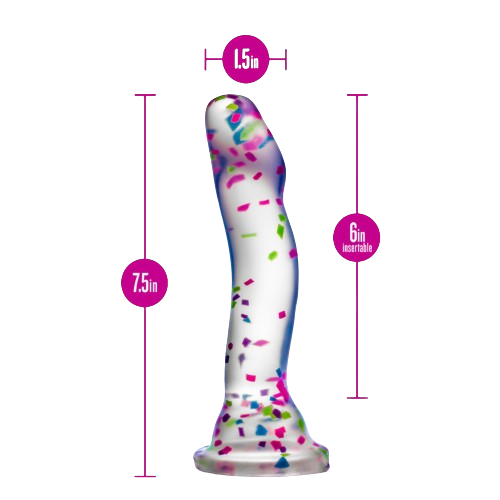 Blush Novelties - Neo Glow In The Dark Hanky Panky Confetti Dildo