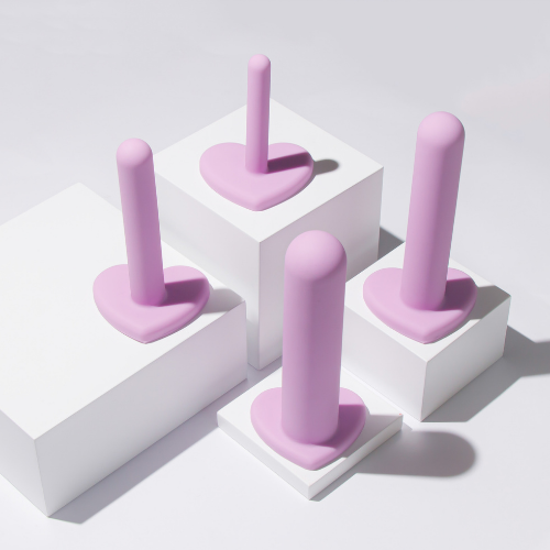 Wellness Silicone Tube Shaped Vaginal Dilator Kit set of 4