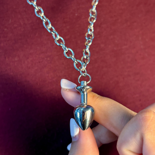 Butt Plug Pendant and Chain Set