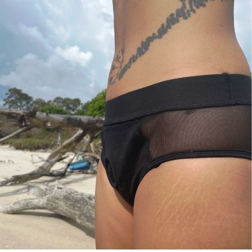 Asmaragama Andina Sheer side Strap-on Harness Brief