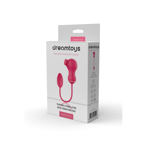 Essentials Flexible Tapping and Vibrating Egg Dual Stimulator