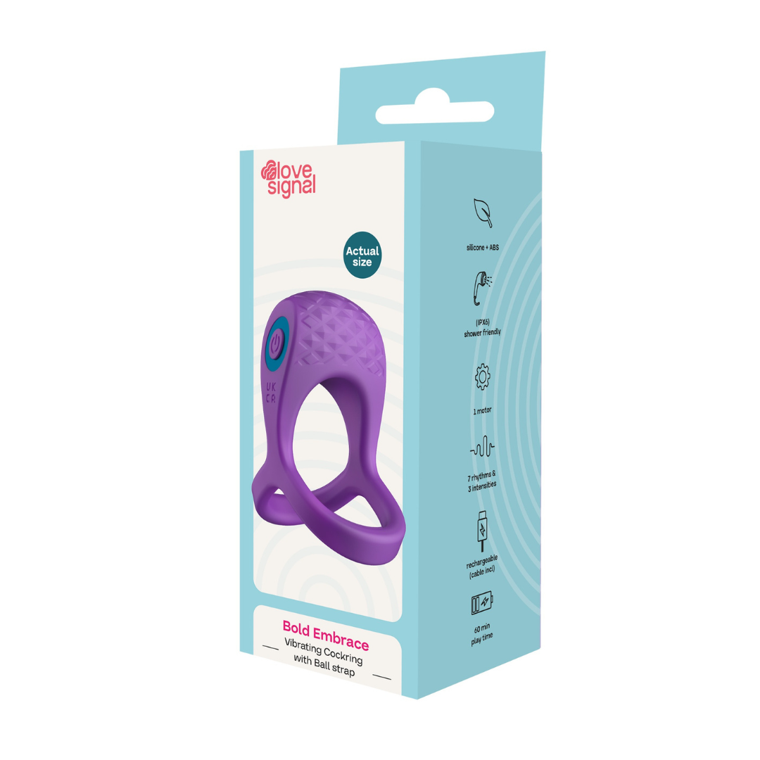 Love Signal Bold Embrace Vibrating Penis Ring
