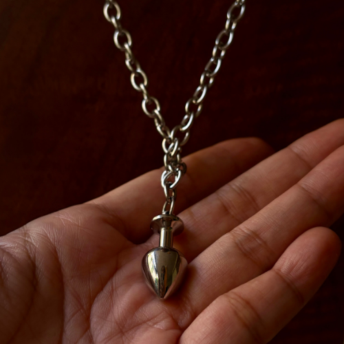 Butt Plug Pendant and Chain Set