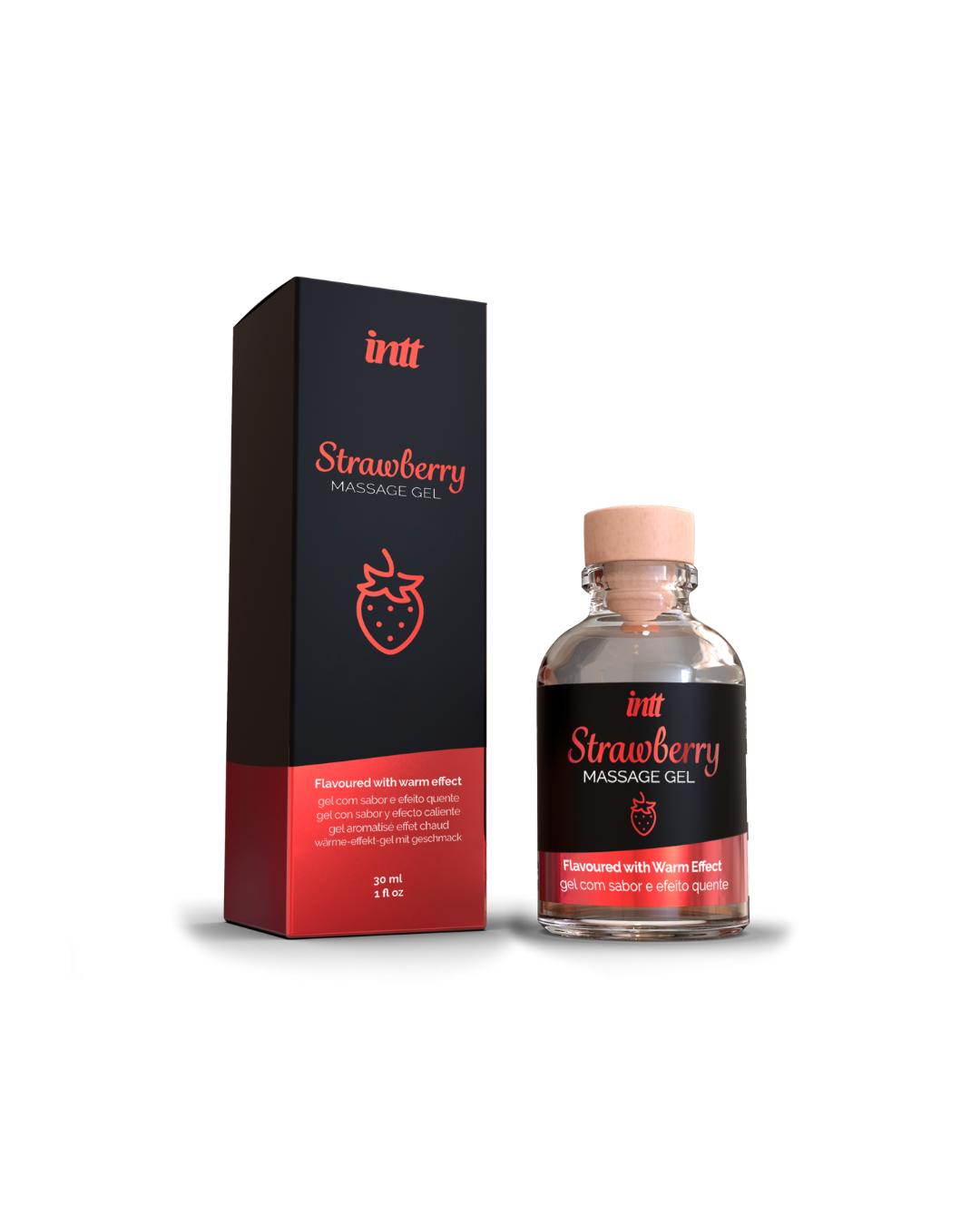  Intt Cosmetic Strawberry Massage Gel with Warm Effect