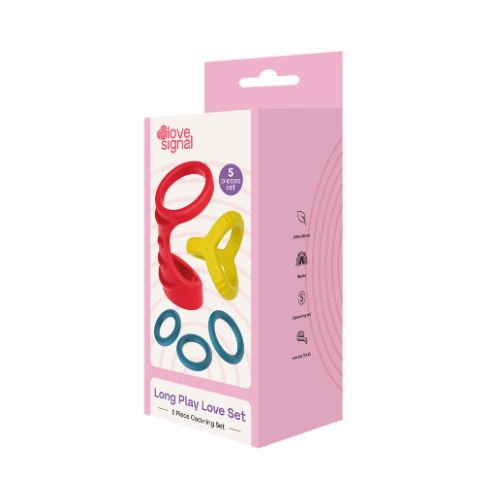 Love Signal Long Play Love Penis Ring Set