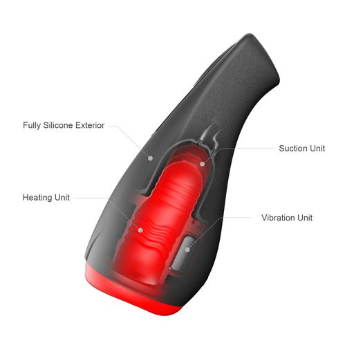 OTOUCH Airturn 2 - Rechargeable Suction Warming Vibrating Masturbator