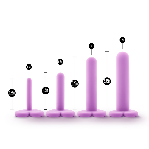 Wellness Silicone tube shaped Vaginal Dilator Kit set of 4