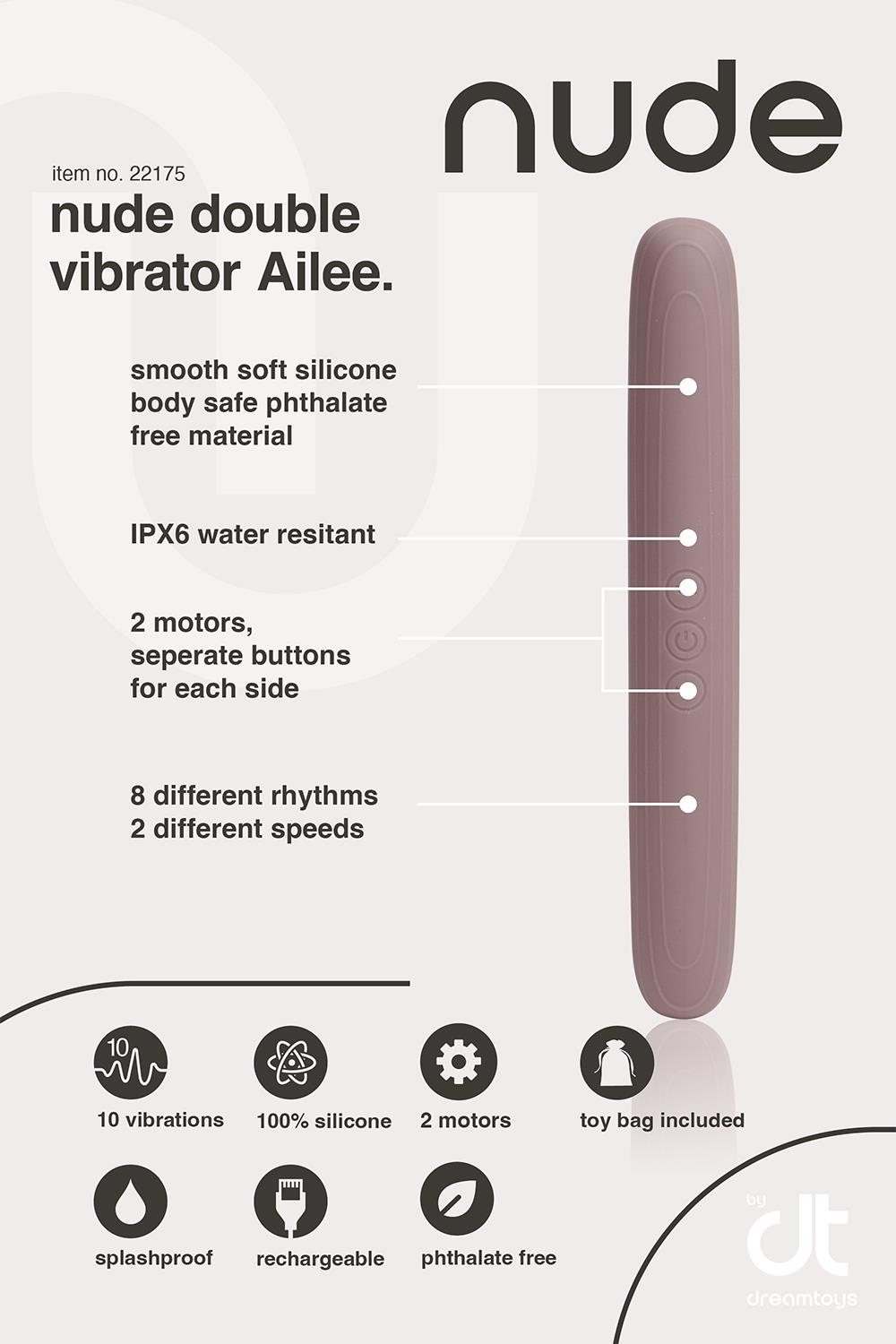 Nude Ailee Dual Ended Vibrator