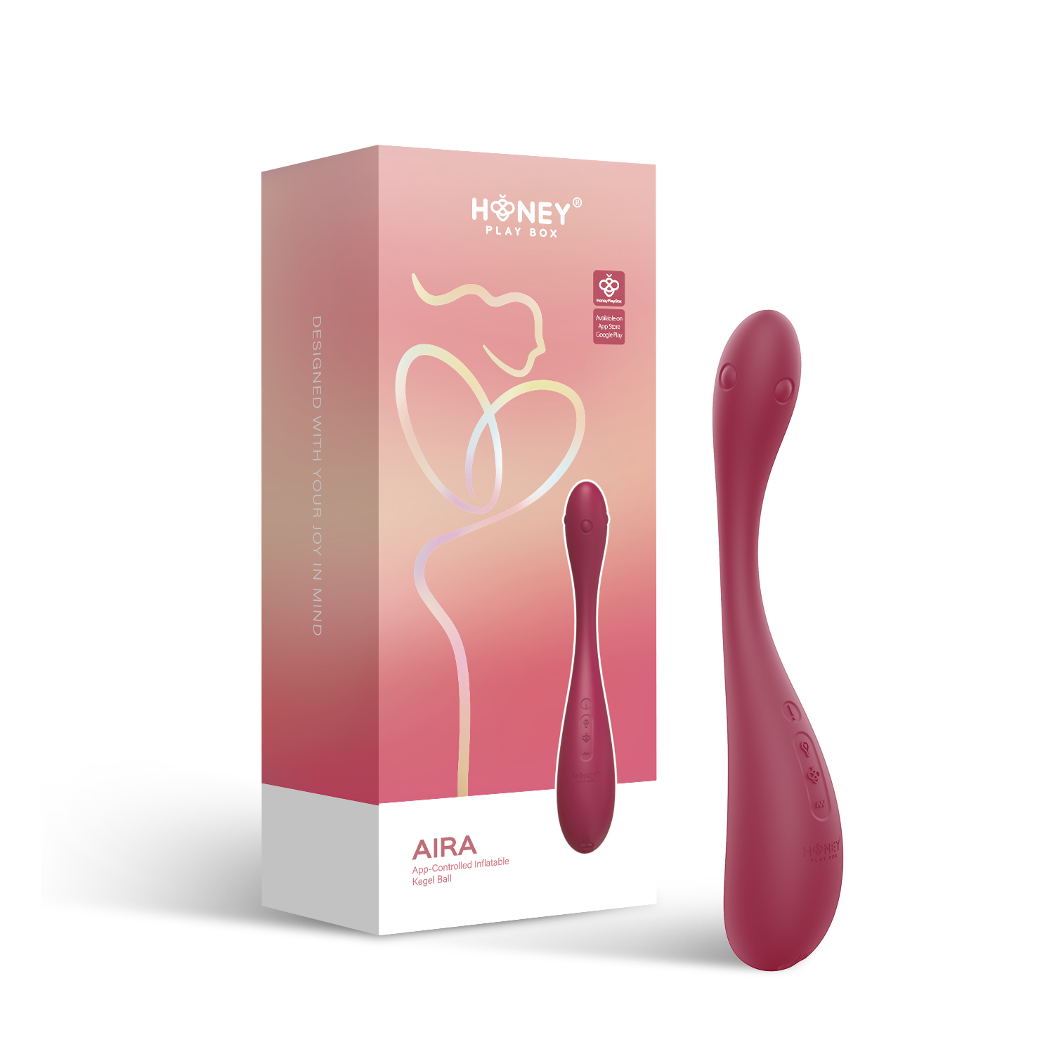Honey Play Box - Aira Inflatable Kegel Exerciser with App Controlled