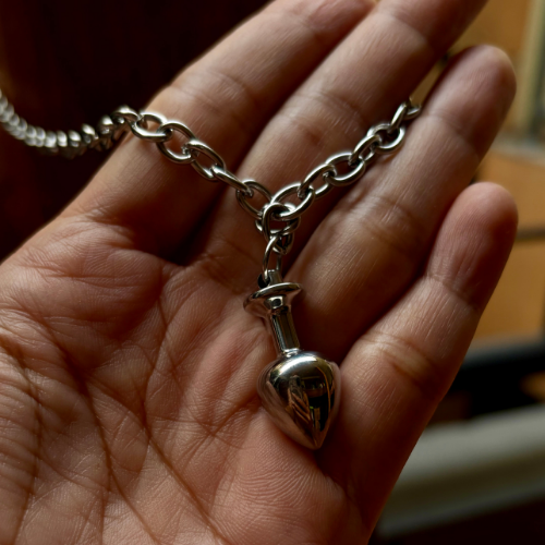 Butt Plug Pendant and Chain Set