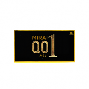 Mirai Lubricated Condom Extra Thin 00,1 Box Of 10 Pcs